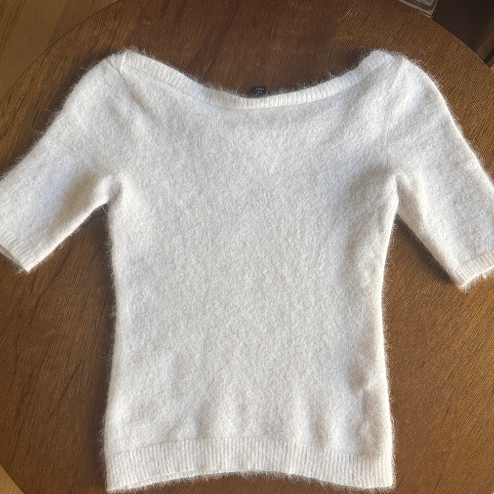White Rabbit Fur Sweater - Picture 4 of 4